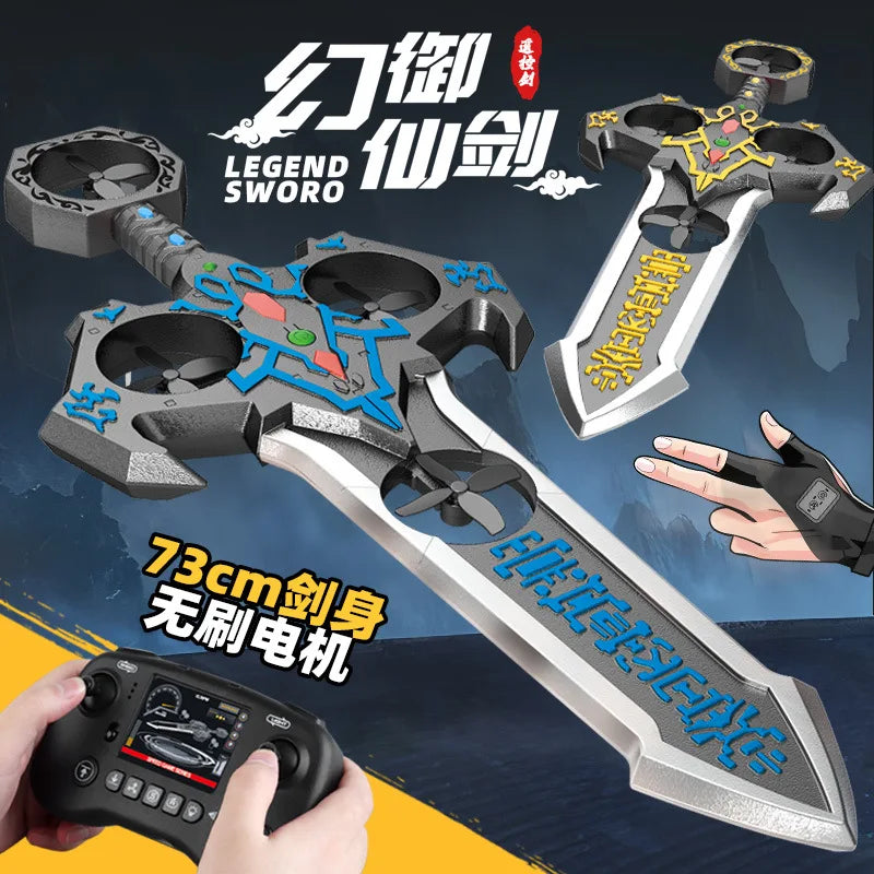 RC New Product Phantom Sword Remote Control Drone Gesture Sensing Aircraft Light Flying Sword Children'S Toy Plane