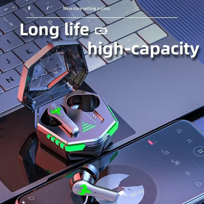 2025 N35 TWS Gaming Earphones Touch Wireless Headphones Bluetooth 300Mah Battery Long Standby Earbuds HIFI Waterproof Headset
