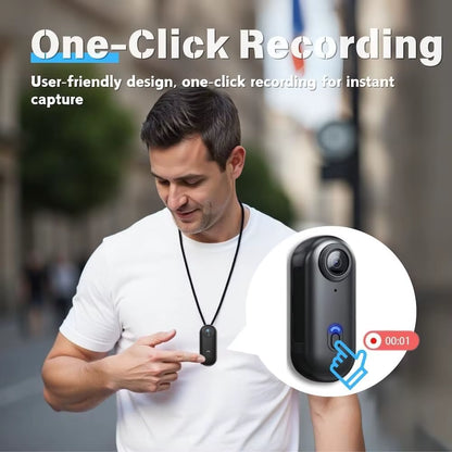 4K HD Mini Vlog Camera with Wifi Wireless Portable Action Body Cam for Sports Travel Photography Pocket Sized Video Recorder