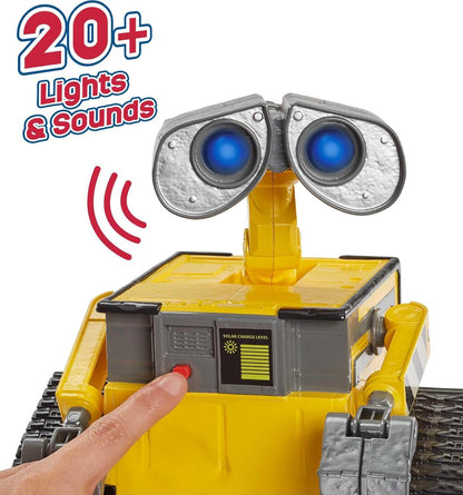Disney Pixar WALL-E RC Robot Toy with 20+ Lights & Sounds, Hello WALL-E Action Figure & Remote Control (Amazon Exclusive)