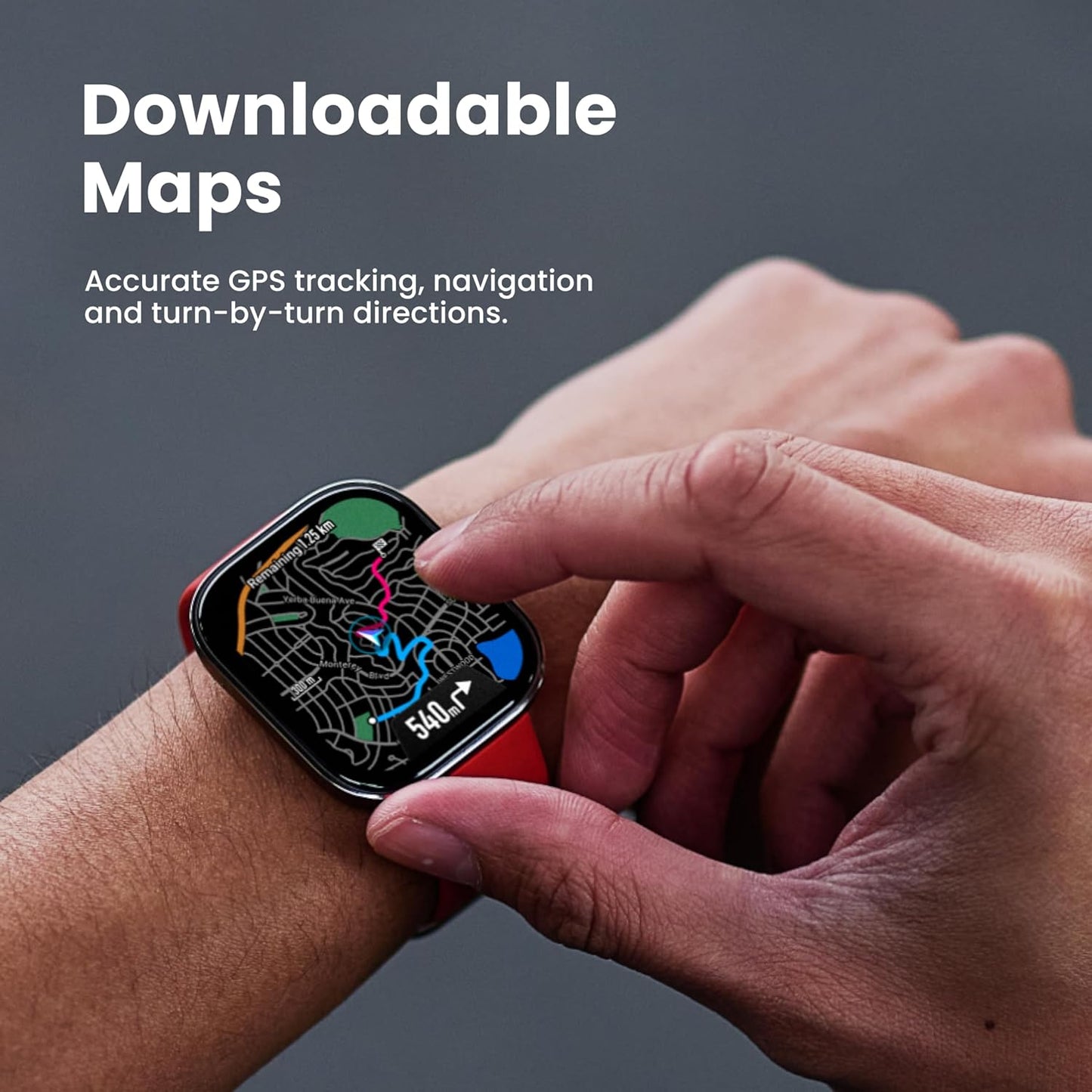 Bip 6 Smart Watch 46Mm, 14 Day Battery, 1.97" AMOLED Display, GPS & Free Maps, AI, Bluetooth Call & Text, Health, Fitness & Sleep Tracker, 140+ Workout Modes, 5 ATM Water-Resistance, Black