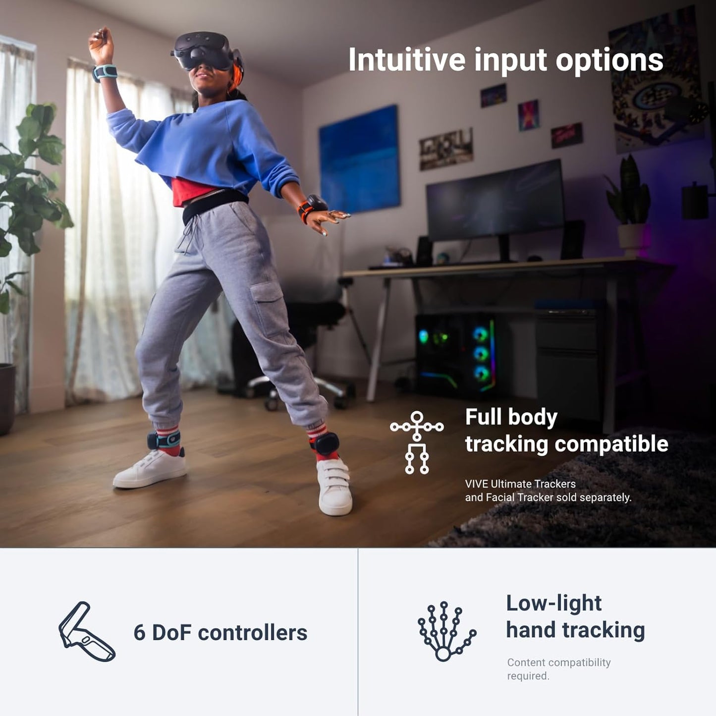 Vive Focus Vision — Mixed Reality and PC VR Headset + Controllers — Consumer Edition