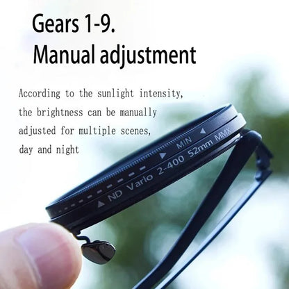 Handcrafted ND9 Adjustable Dimming Retro Punk Round Sunglasses for Men and Women - UV400 Polarized Outdoor Fishing and Driving Eyewear