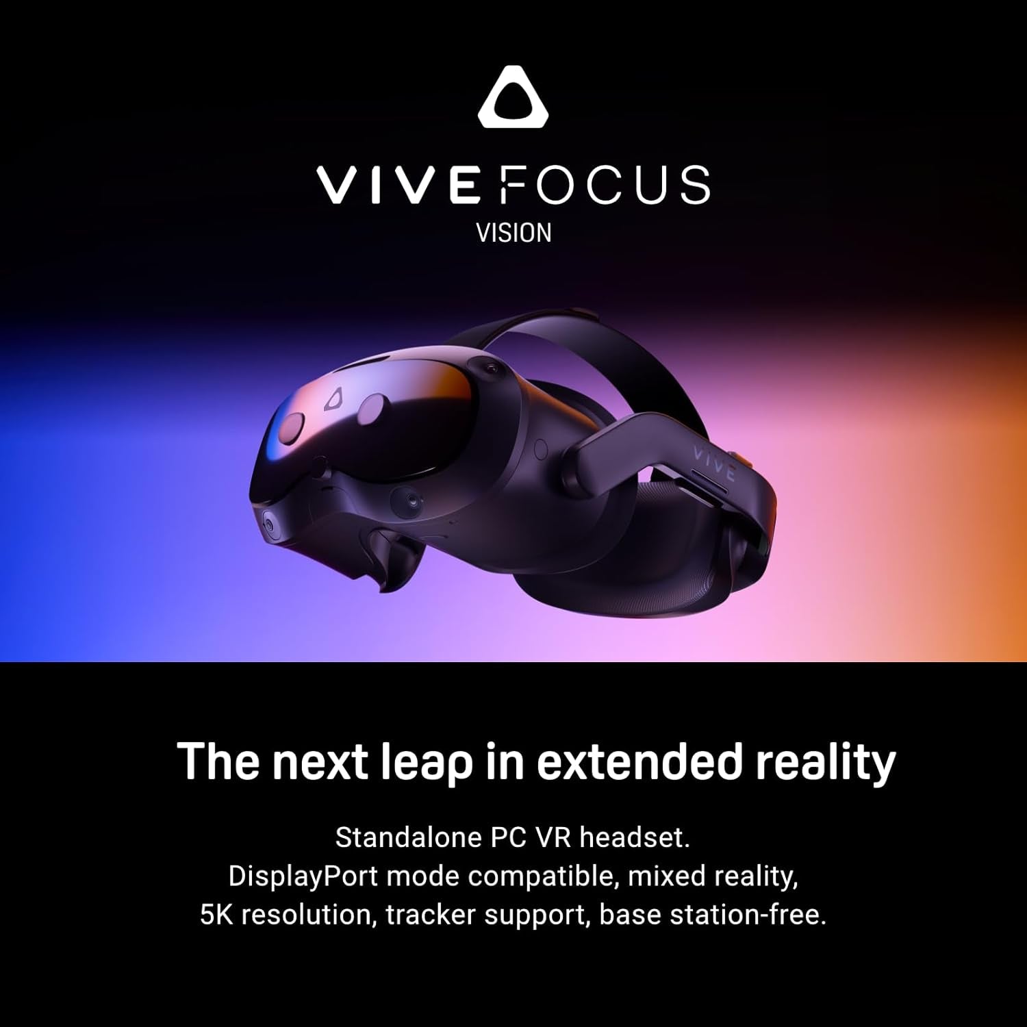 Vive Focus Vision — Mixed Reality and PC VR Headset + Controllers — Consumer Edition