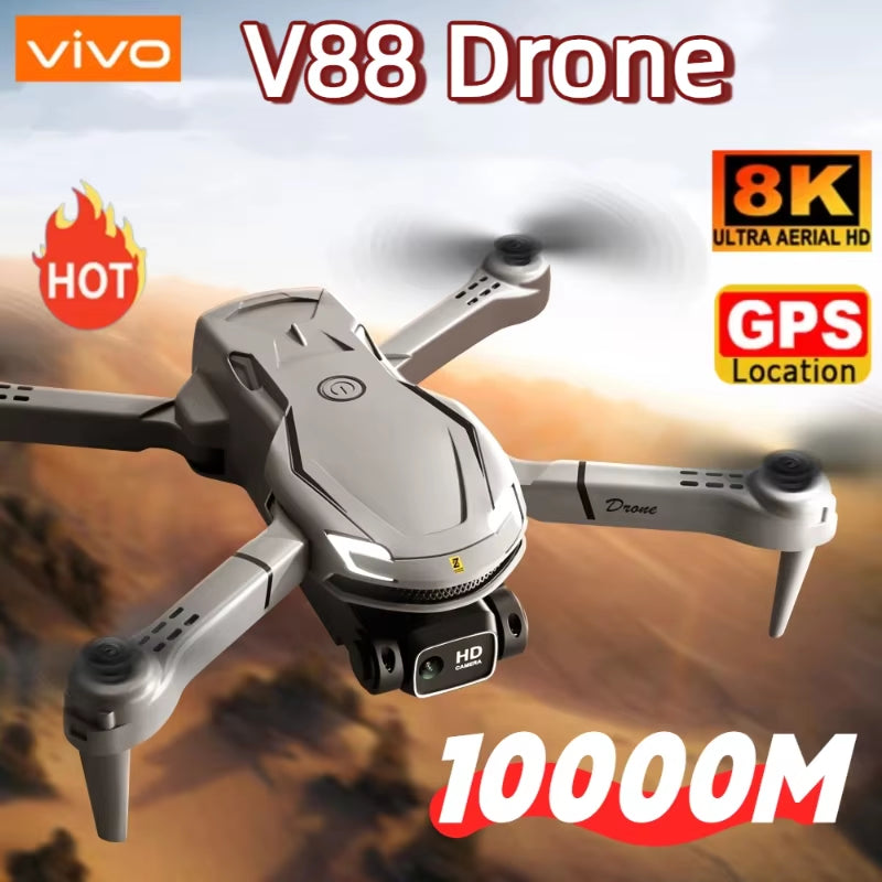 V88 Drone 8KHD 5G Professional HD Dual Camera Aerial Photography Remote Control Aircraft Quadcopter Toy UAV for XIAOMI