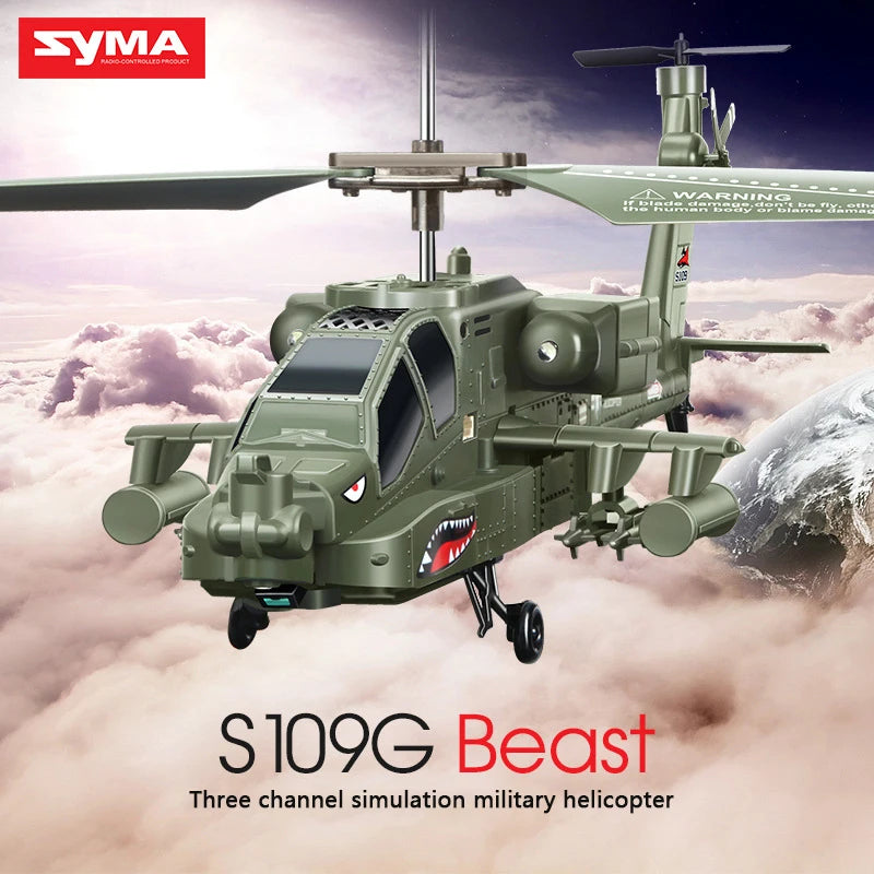 Original SYMA S109G Alloy Gunship Anti-Fall Remote Control Helicopter Children'S Remote Control Toy